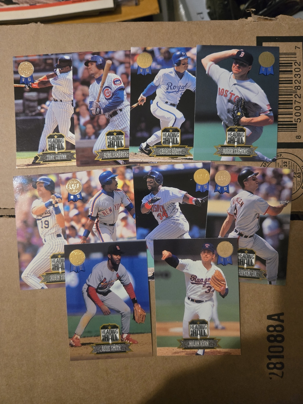 Vintage Baseball 1993 Leaf Heading To The Hall Set 10 Cards Ripken Ryan